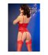 CHILIROSE CR 4845 CORSET Y MEDIAS ROJO S