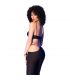 CHILIROSE CR 4851 SET TOP NEGRO Y LEGGINS CON COMPLEMENTOS DORADOS