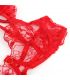 SUBBLIME 957506 CONJUNTO SUJETADOR Y LIGA DE ENCAJE ROJO S M