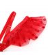 SUBBLIME 957506 CONJUNTO SUJETADOR Y LIGA DE ENCAJE ROJO S M