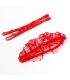 SUBBLIME 957506 CONJUNTO SUJETADOR Y LIGA DE ENCAJE ROJO S M