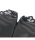 SUBBLIME 957544 VESTIDO DE CUERO CON CUELLO DE ENCAJE NEGRO S M