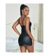 SUBBLIME 957568 VESTIDO DE CUERO CON CREMALLERA NEGRO S M