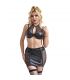 SUBBLIME 957582 CONJUNTO SUJETADOR Y FALDA DE CUERO NEGRO S M