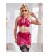 SUBBLIME 957605 CONJUNTO SUJETADOR Y FALDA DE CUERO ROJO S M