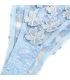 SUBBLIME 957629 CONJUNTO SUJETADOR Y PANTIES CON BORDADOS DE FLORES CELESTE S M