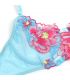 SUBBLIME 957643 CONJUNTO SUJETADOR Y LIGUERO CON BORDADOS DE FLORES ROSAS S M