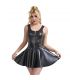 SUBBLIME 957667 VESTIDO DE CUERO CON CREMALLERA DE CORAZaN NEGRO S M