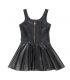 SUBBLIME 957667 VESTIDO DE CUERO CON CREMALLERA DE CORAZaN NEGRO S M