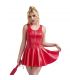 SUBBLIME 957681 VESTIDO DE CUERO CON CREMALLERA DE CORAZaN ROJO S M