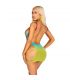 LEG AVENUE MINI VESTIDO SIN COSTURAS Y ABERTURAS OCEAN