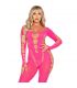 LEG AVENUE BODYSTOCKING ROSA CON ESPALDA ABIERTA TALLA aNICA