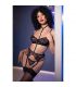 CHILIROSE CR 4852 CONJUNTO LENCERaA NEGRO TALLA S