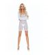 PASSION BS110 BODYSTOCKING PUNTOS BLANCO