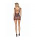 PASSION BS111 BODYSTOCKING ENCAJE NEGRO