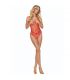 PASSION BS114 BODYSTOCKING REJILLA ROJO