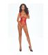 PASSION BS115 BODYSTOCKING REJILLA ROJO