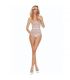 PASSION BS115 BODYSTOCKING REJILLA BLANCO