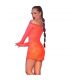 CHILIROSE CR 4859 MINI VESTIDO NARANJA M