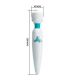 PRETTY LOVE CLOUD VIBRADOR WAND 7 VIBRACIONES BLANCO
