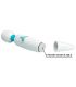 PRETTY LOVE CLOUD VIBRADOR WAND 7 VIBRACIONES BLANCO