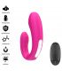 INTENSE JANET ESTIMULADOR Y VIBRADOR DUAL EN FORMA DE U CON CONTROL REMOTO ROSA