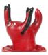 CONDOMERIE PRESERVATIVO DECORATIVO PINTADO A MANO ESCORPIO ROJO