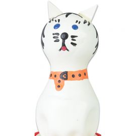 CONDOMERIE PRESERVATIVO DECORATIVO PINTADO A MANO GATO BLANCO