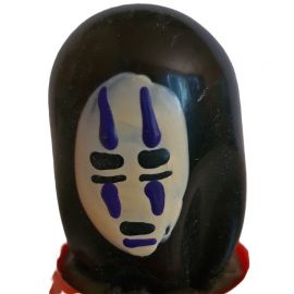 CONDOMERIE PRESERVATIVO DECORATIVO PINTADO A MANO MASCARILLA FANTASMA NEGRO
