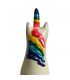 CONDOMERIE PRESERVATIVO DECORATIVO PINTADO A MANO ARCOaRIS UNICORNIO