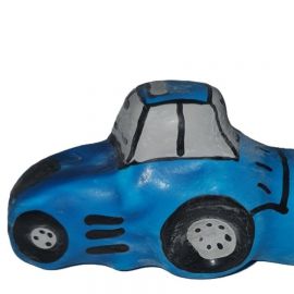 CONDOMERIE PRESERVATIVO DECORATIVO PINTADO A MANO TRACTOR AZUL XL
