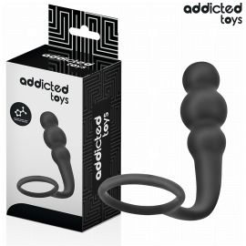 ADDICTED TOYS PLUG ANAL CON ANILLO SILICONA MODELO 1