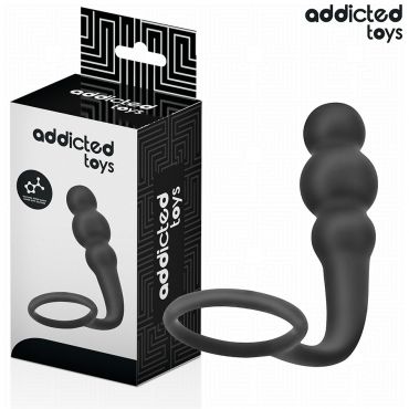 ADDICTED TOYS PLUG ANAL CON ANILLO SILICONA MODELO 1