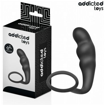 ADDICTED TOYS PLUG ANAL CON ANILLO SILICONA MODELO 4