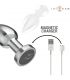 INTENSE PLUG ANAL 10 VIBRACIONES METAL CON CONTROL REMOTO M
