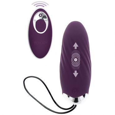 TOYJOY HAPPINESS KNOCK KNOCK EGGSTAVAGANT VIBRADOR CON CONTROL REMOTO MORADO