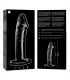 NEBULA SERIES BY IBIZA MODELO 19 DILDO CRISTAL TRANSPARENTE 185 CM O 4 CM