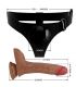 PRETTY LOVE HARNESS BRIEFS UNIVERSAL CON DILDO VIBRACIaN Y SQUIRTING 155 CM MULATO