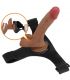 PRETTY LOVE HARNESS BRIEFS UNIVERSAL CON DILDO VIBRACIaN Y SQUIRTING 155 CM MULATO