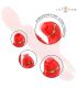 INTENSE KATY ESTIMULADOR CLaTORIS MULTIFUNCIaN 4 CABEZALES INTERCAMBIABLES ROJO