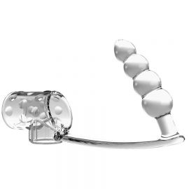 PRETTY LOVE FUNDA PARA PENE CON PLUG ANAL TRANSPARENTE