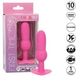 CALEXOTICS FIRST TIME PLUG ANAL CON CUENCAS 10 VIBRACIONES ROSA