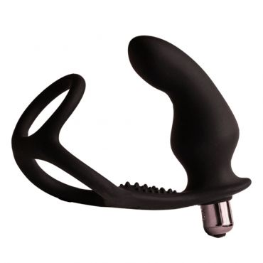 ROCKS OFF RO ZEN RRO PLUG ANAL CON ANILLO VIBRADOR PARA EL PENE NEGRO