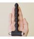 ROCKS OFF PETITE SENSATIONS PEARLS PLUG ANAL VIBRADOR NEGRO