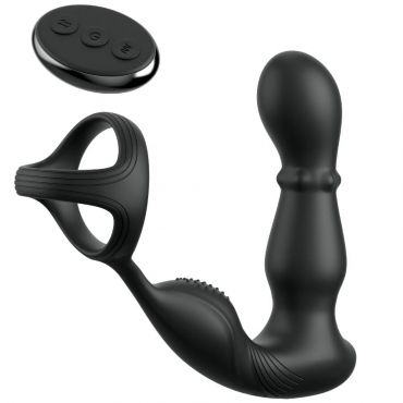 ANAL FANTASY ELITE COLLECTION ANILLO Y MASAJEADOR ANAL VIBRADOR CON CONTROL REMOTO