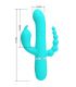 PRETTY LOVE CAMMY TRIPLE VIBRADOR RABBIT MULTIFUNCIaN 4 EN 1 AZUL