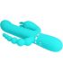 PRETTY LOVE CAMMY TRIPLE VIBRADOR RABBIT MULTIFUNCIaN 4 EN 1 AZUL