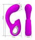 PRETTY LOVE SIBEL VIBRADOR PUNTO G ESTIMULADOR CLaTORIS 10 VIBRACIONES MORADO