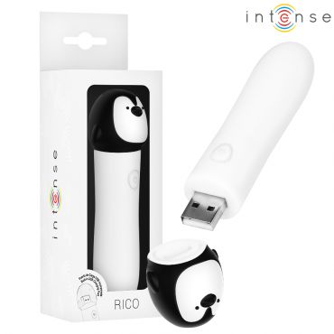INTENSE RICO BALA VIBRADORA PINGaINO RECARGABLE USB 10 X 22 CM