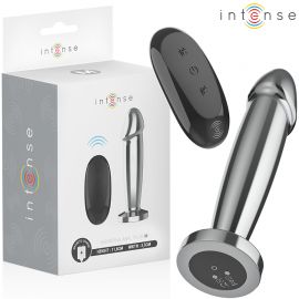INTENSE PLUG ANAL 10 VIBRACIONES METAL EN FORMA DE DILDO CON CONTROL REMOTO M